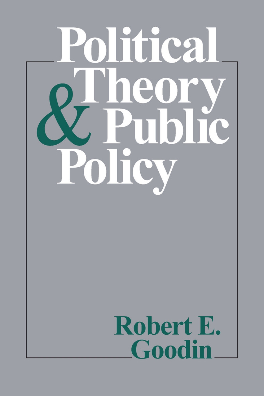 Political Theory and Public Policy