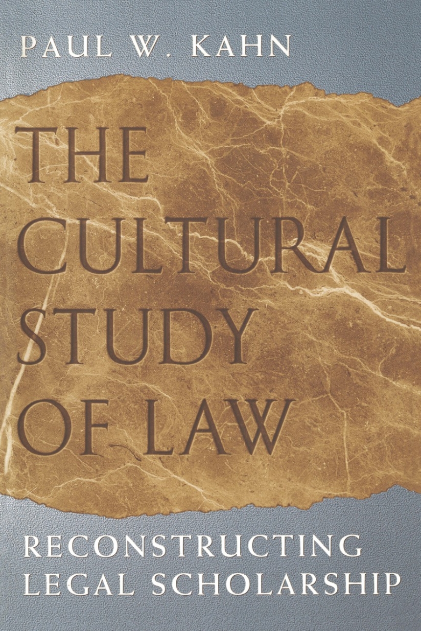 The Cultural Study of Law