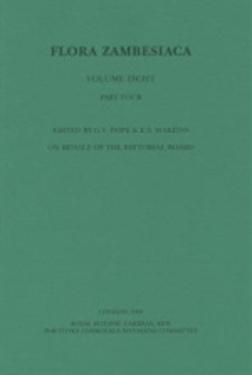 Flora Zambesiaca Volume 8 Part 4
