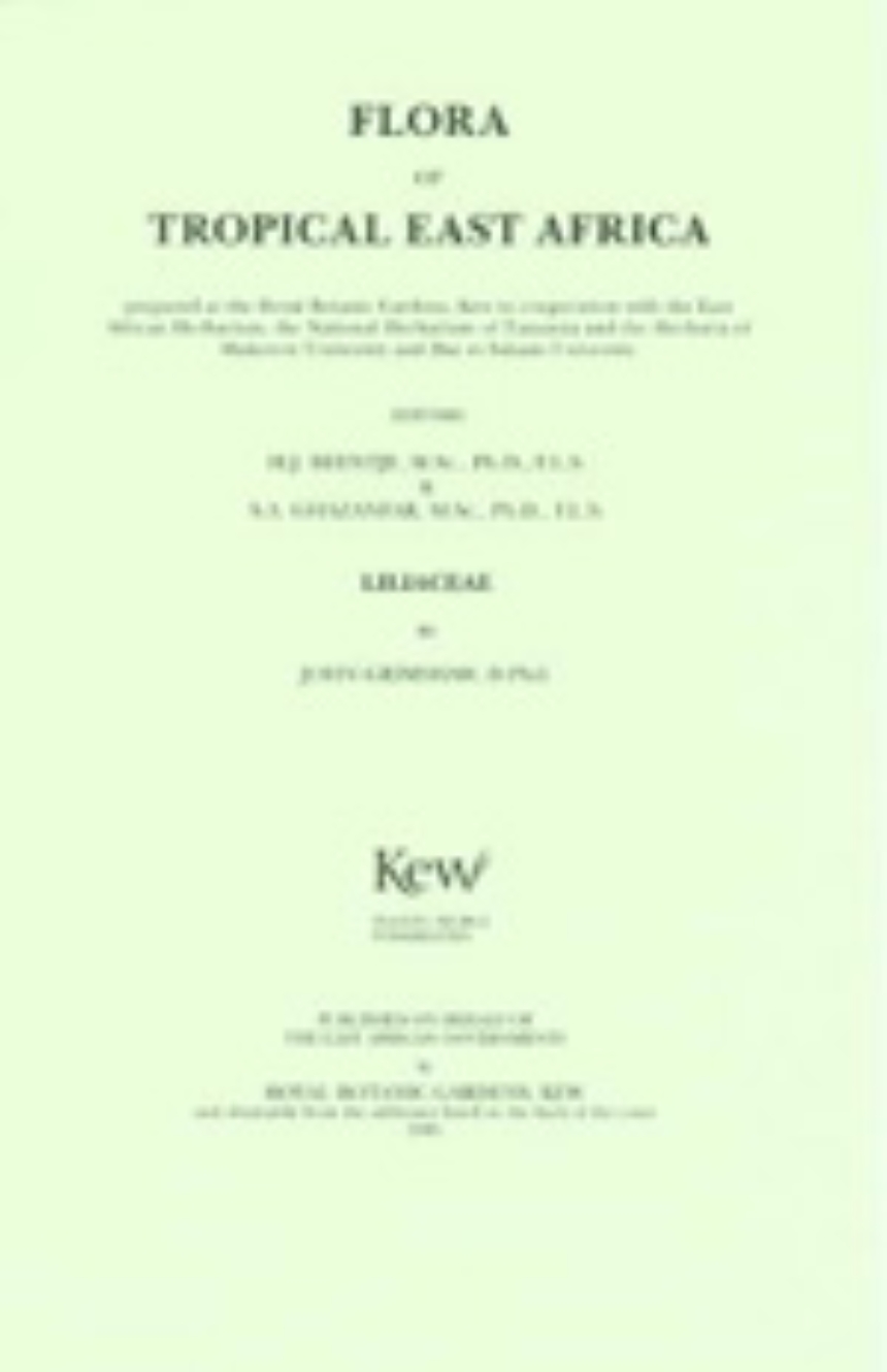 Flora of Tropical East Africa: Liliaceae