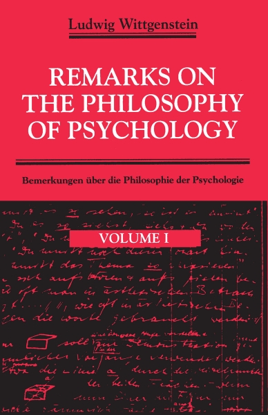 Remarks on the Philosophy of Psychology, Volume 1