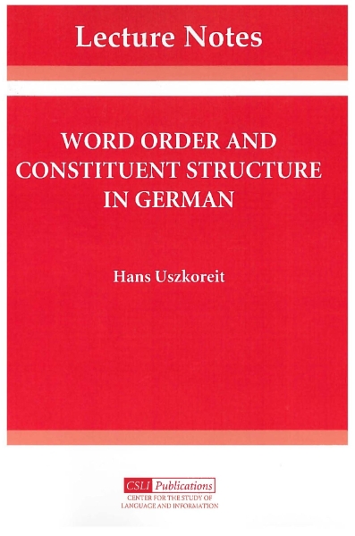 Word Order and Constituent Structure in German